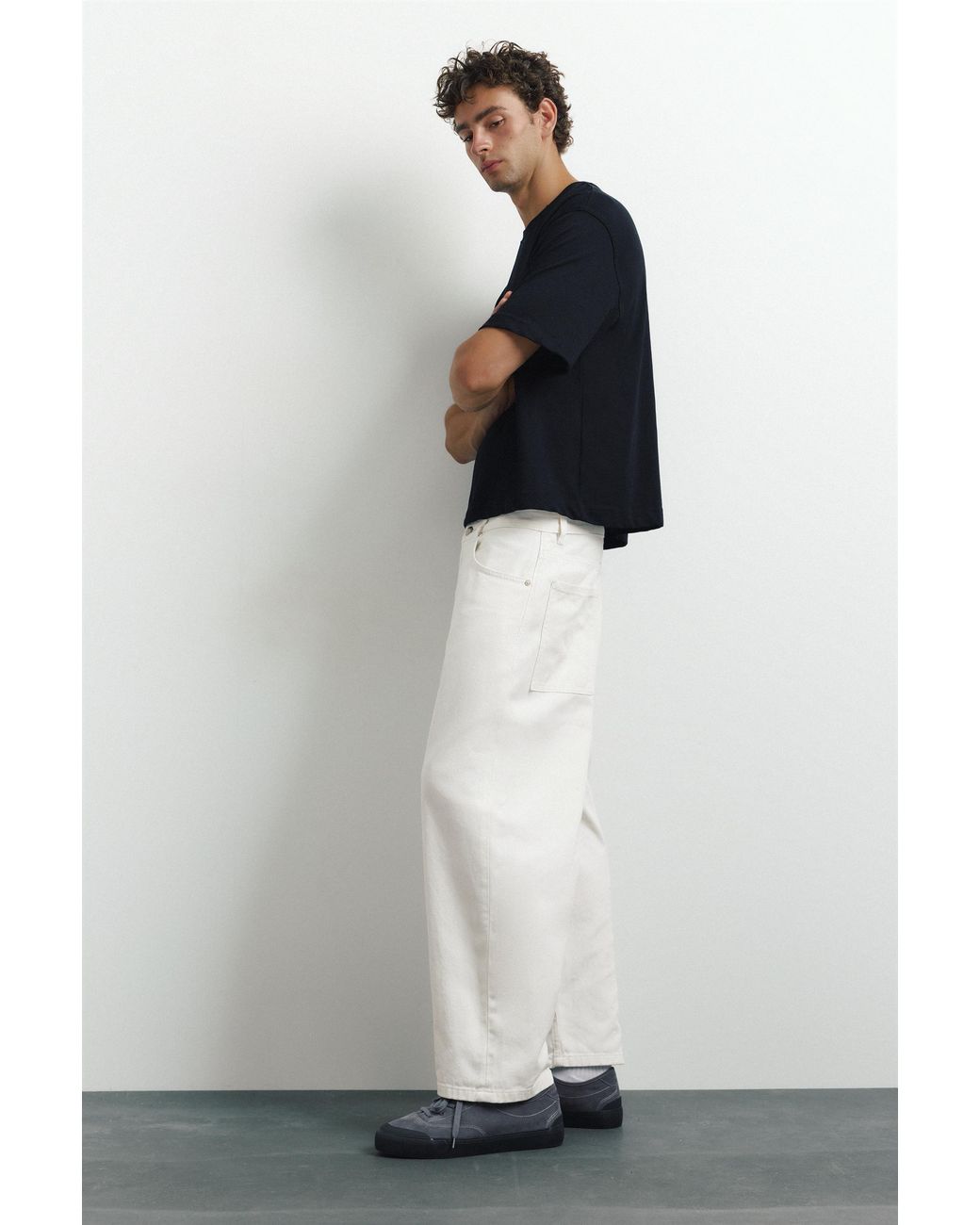 Pull&Bear Green Tapered Jeans for men
