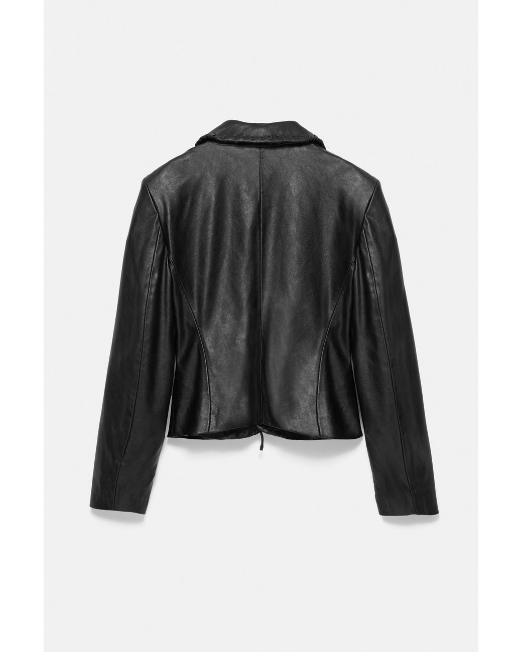 Pull&Bear Getailleerde Blazer Met Leereffect in het Gray