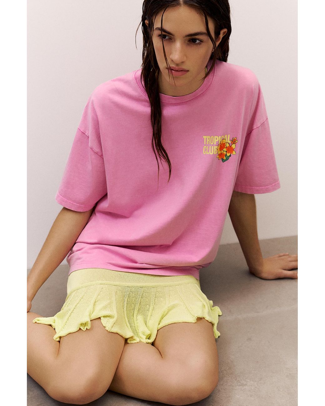Pull&Bear Multicolor Botafogo Beach Oversize T-Shirt