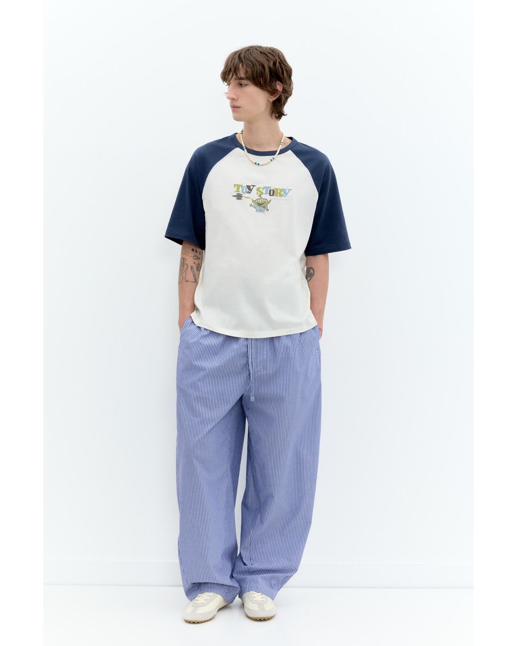 Pull&Bear Blue Toy Story Raglan Sleeve T-Shirt for men