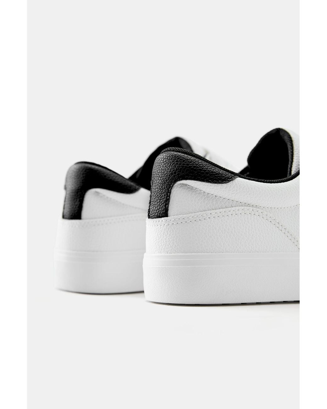 Pull&Bear Gray Casual Stitched Trainers for men