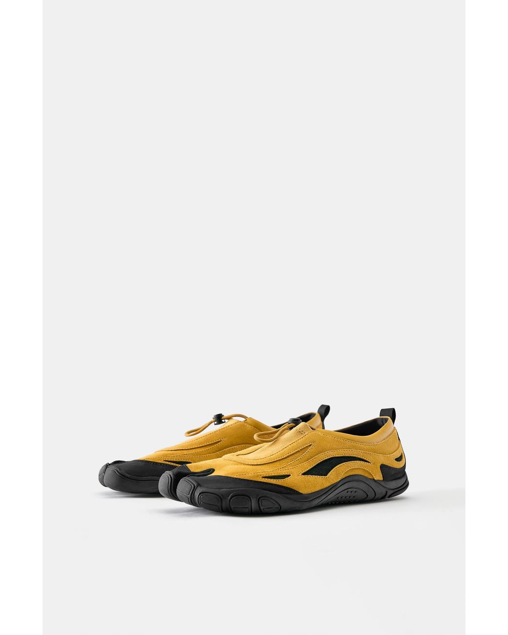 Pull&Bear Brown Often Leather Tabi Trainers for men
