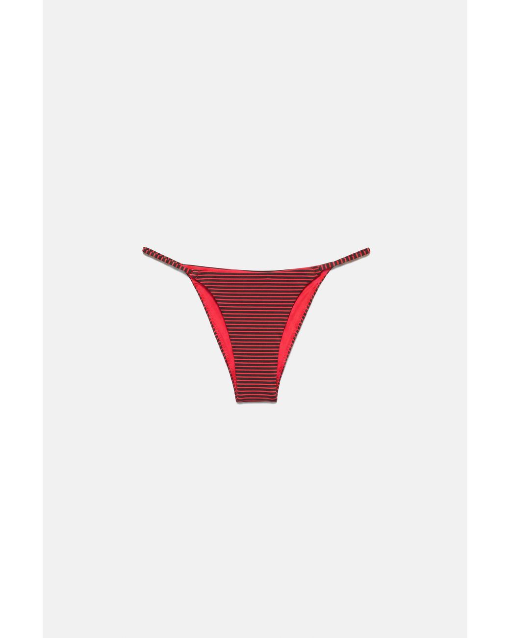 Bas De Bikini Rayé Pull&Bear en coloris Gray