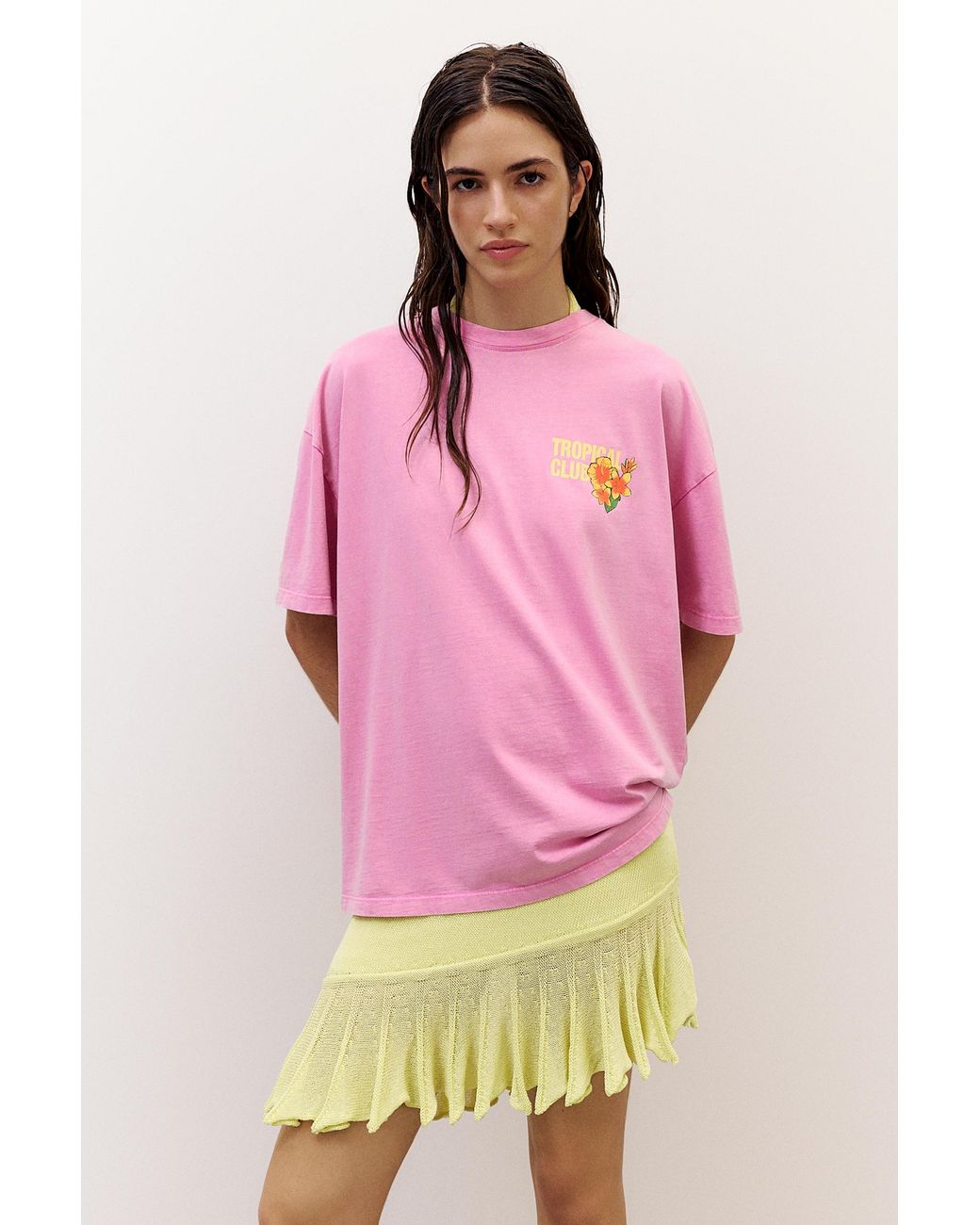 Pull&Bear Multicolor Botafogo Beach Oversize T-Shirt