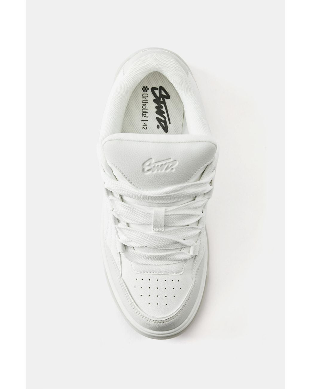 Pull&Bear White Stwd Trainers for men