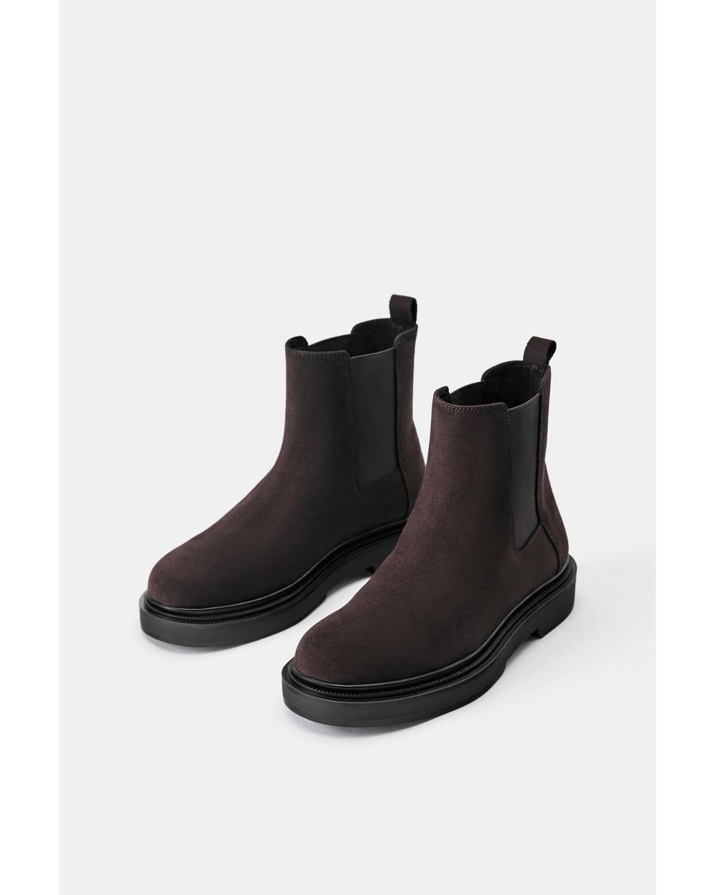 Pull&Bear Green Chelsea Ankle Boots for men