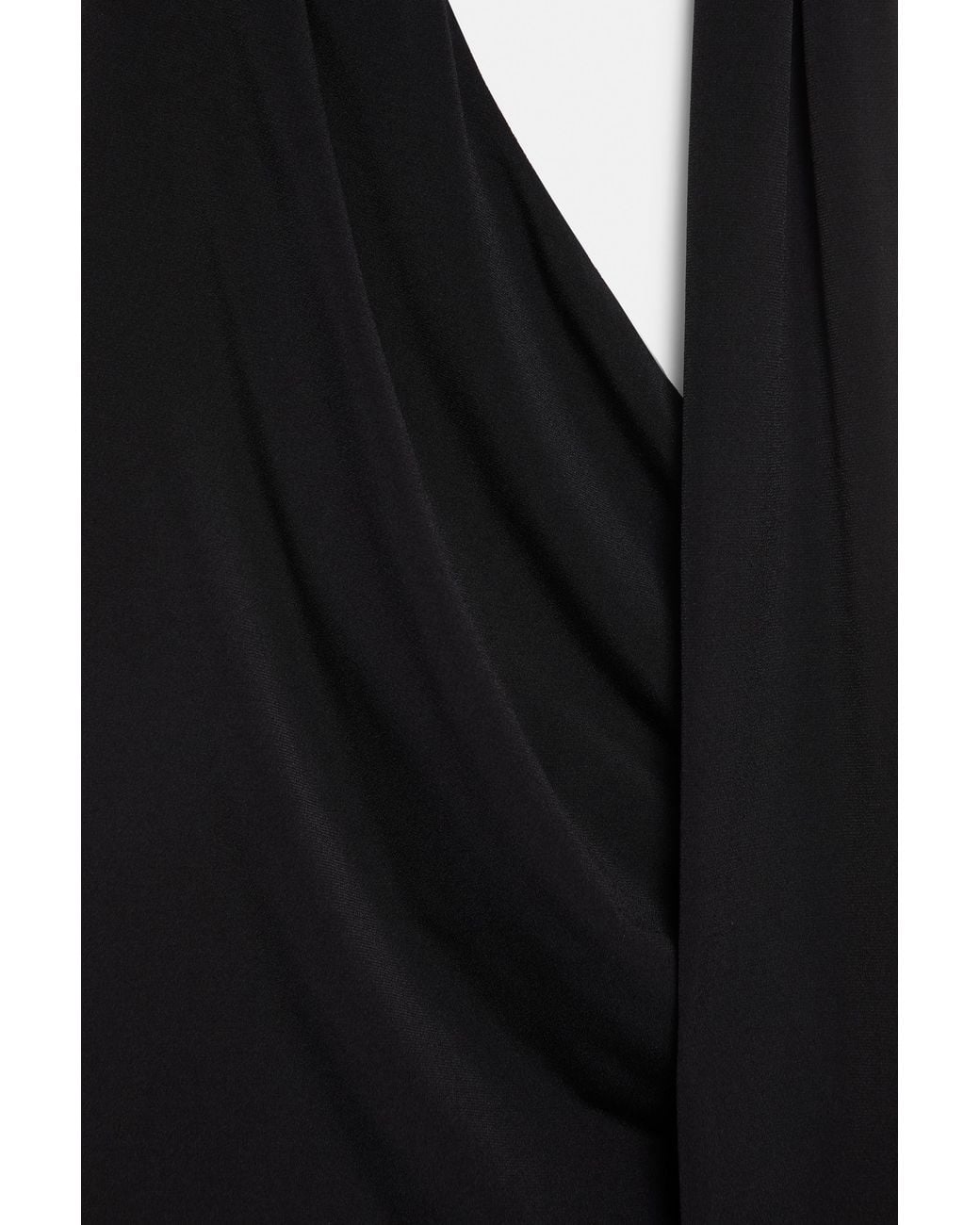 Pull&Bear Haltertop Met Sjaaldetail in het Black