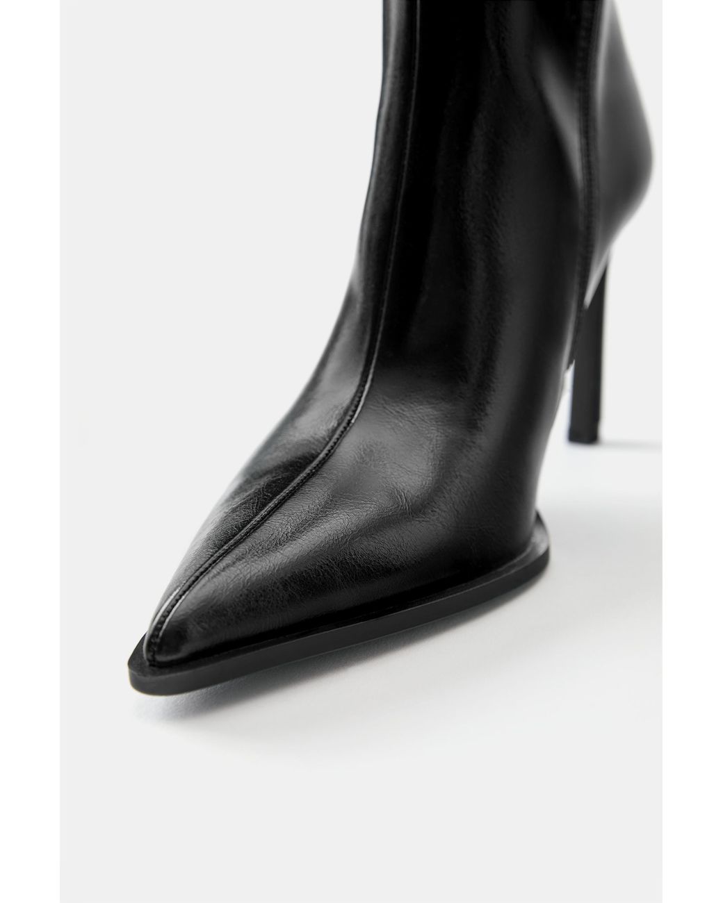 Pull&Bear Black High-Heel Boots