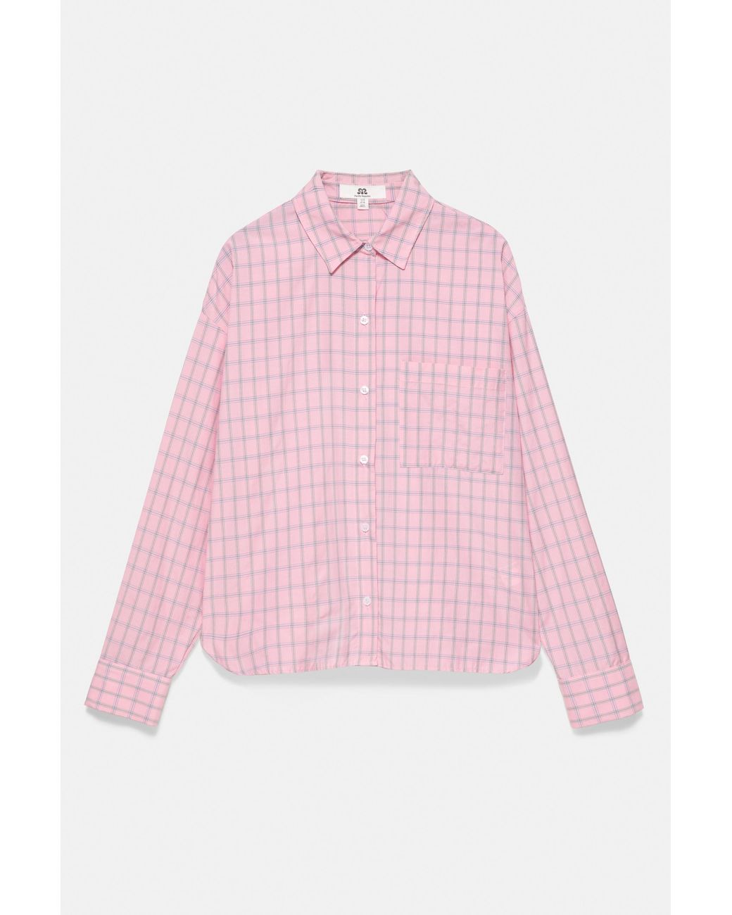 Pull&Bear Pink Check Pocket Shirt