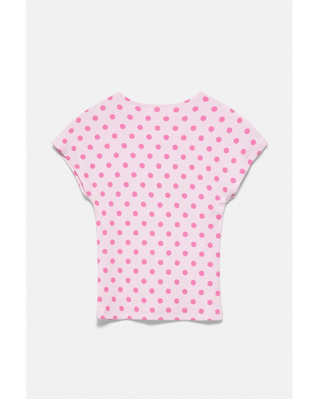 Pull&Bear Pink Fitted Short Sleeve T-Shirt