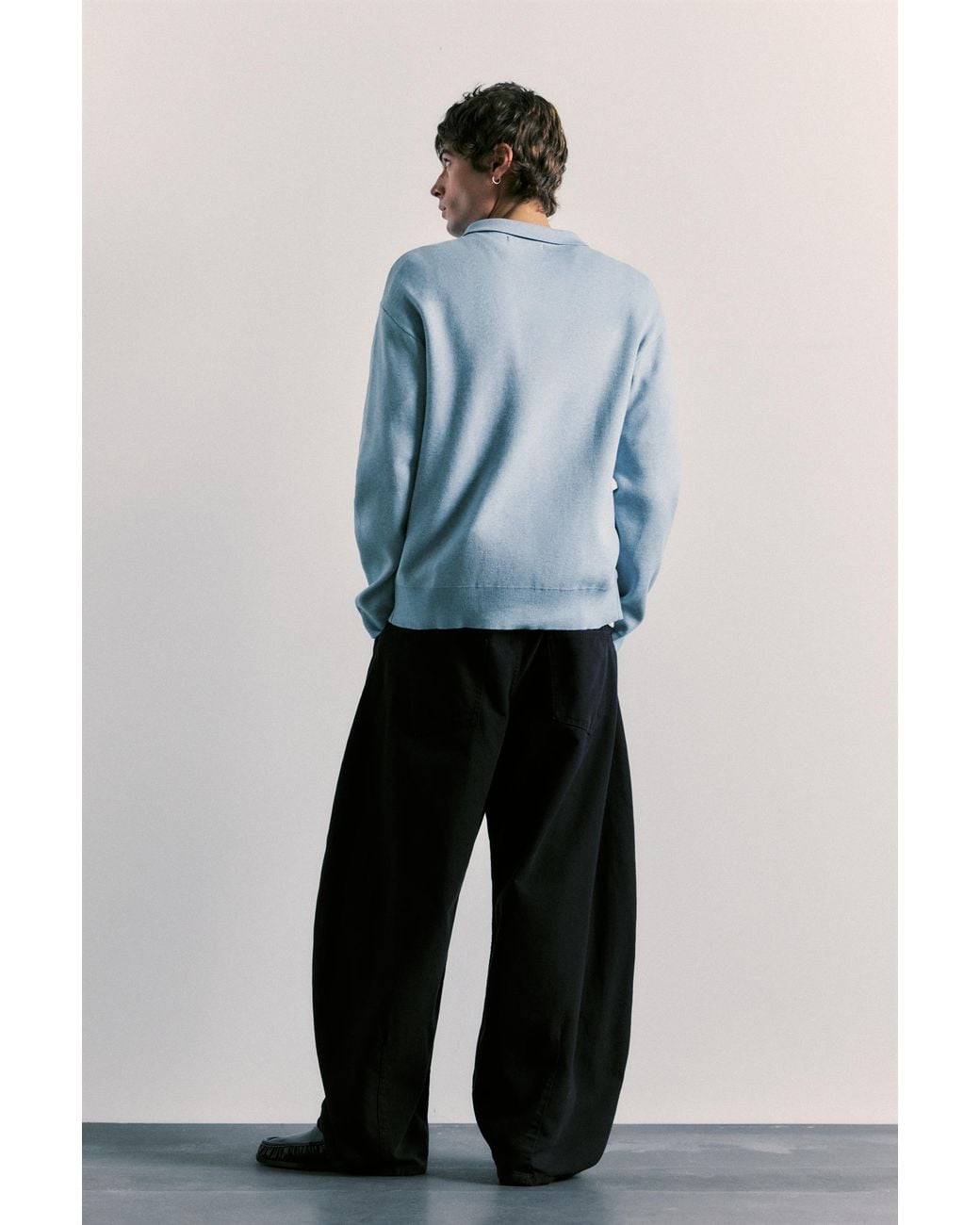 Polo di Pull&Bear in Blue da Uomo