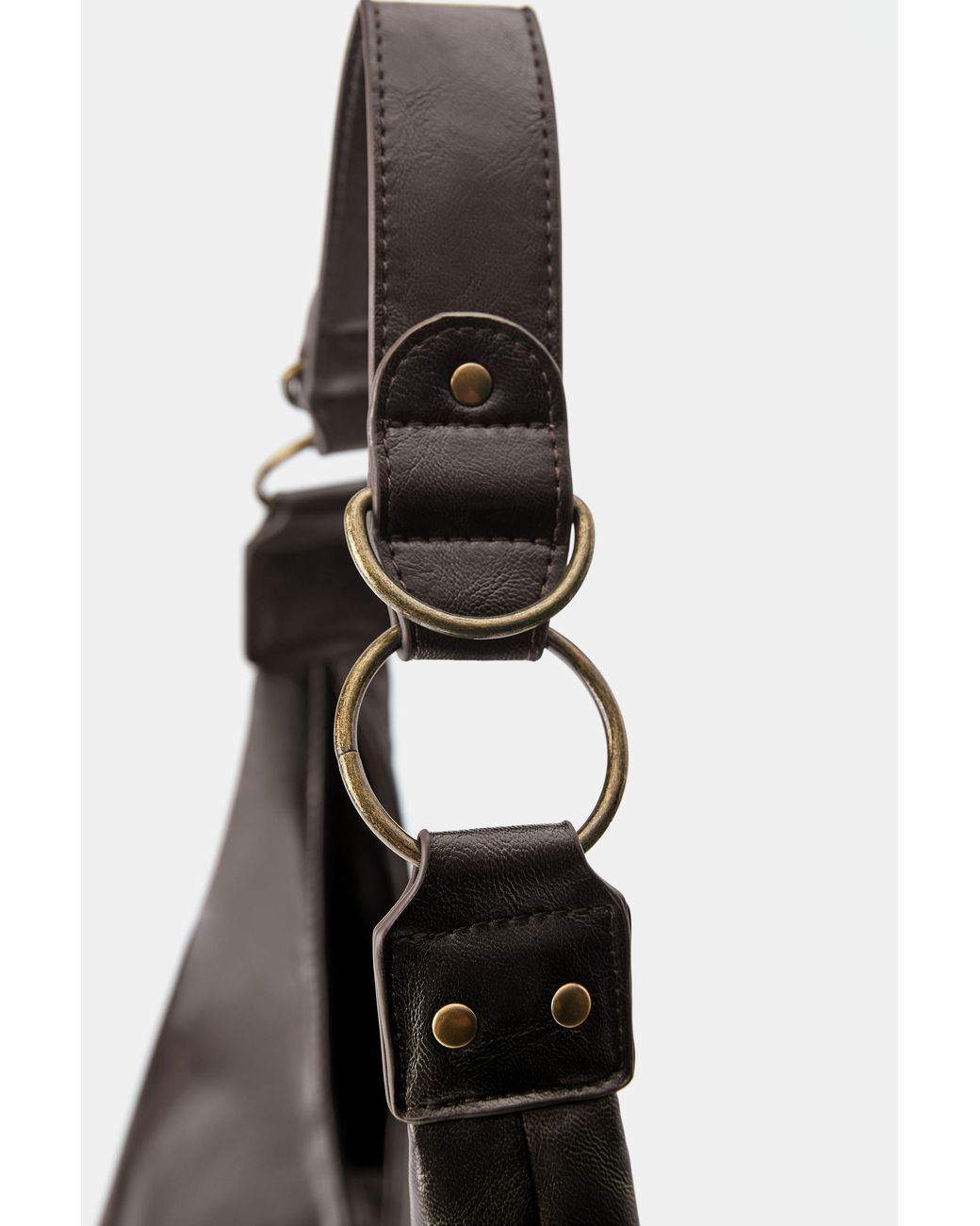 Pull&Bear Black Distressed Shopper Bag