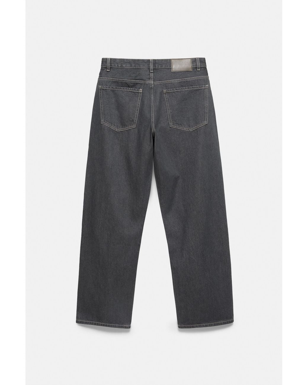 Pull&Bear White Straight-Leg Jeans for men