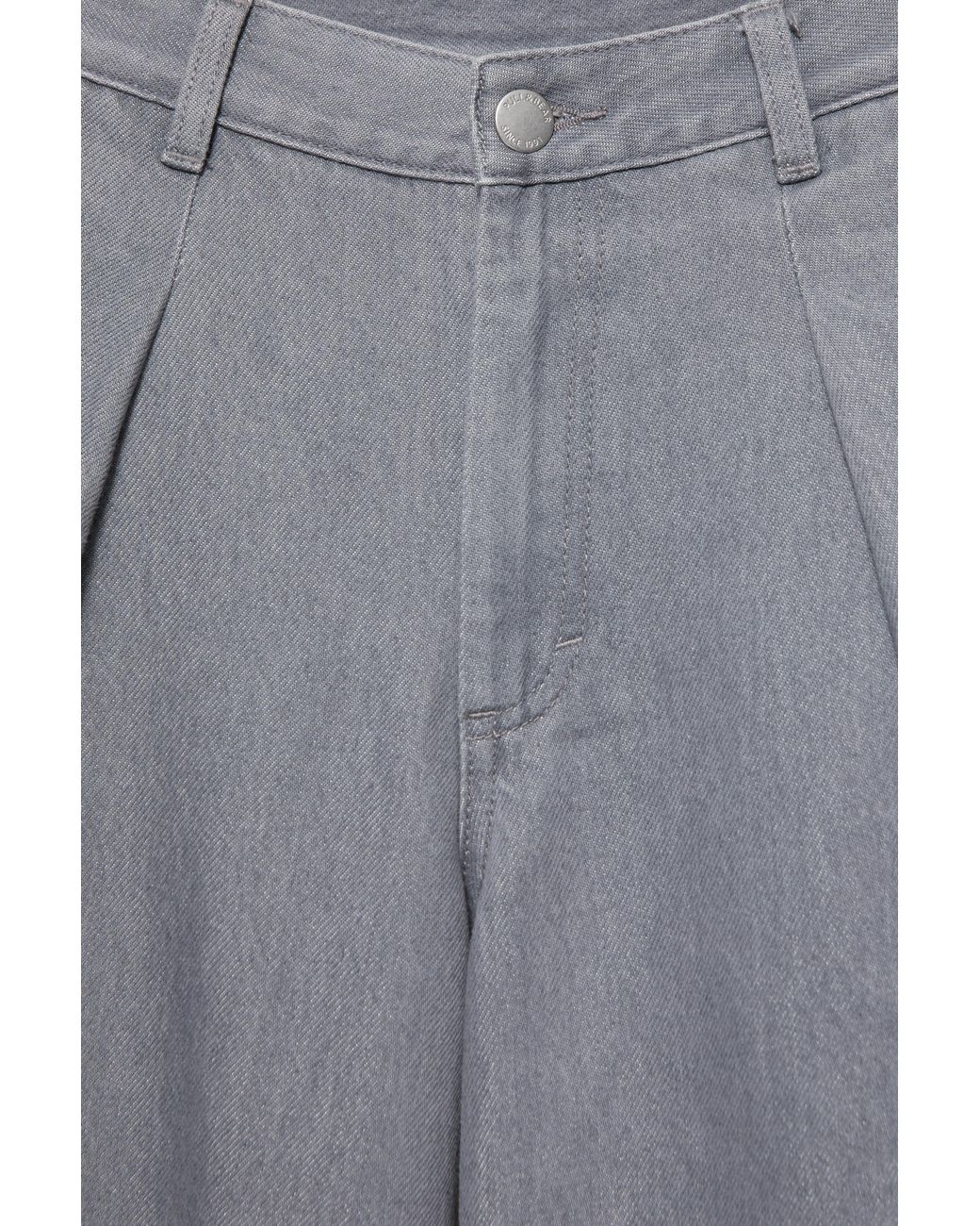 Pull&Bear Balloon Cargobroek Met Plooien in het Gray