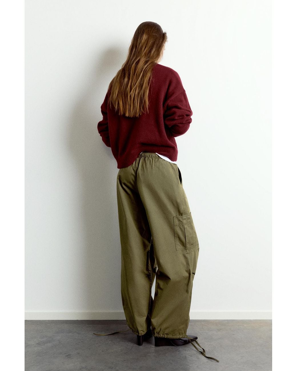 Pull&Bear Multicolor Cargo Parachute Trousers