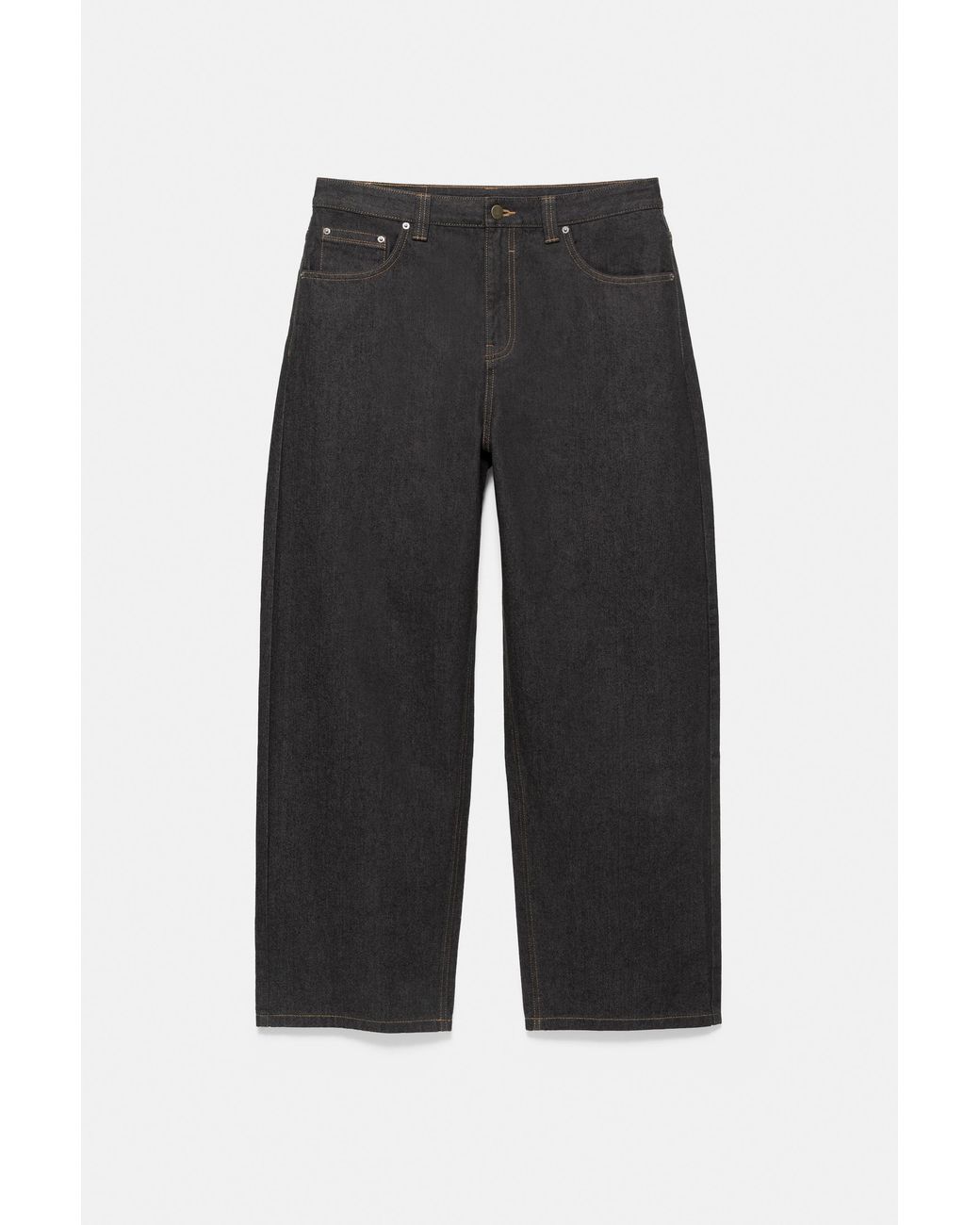 Pull&Bear Blue Baggy Relaxed Jeans for men