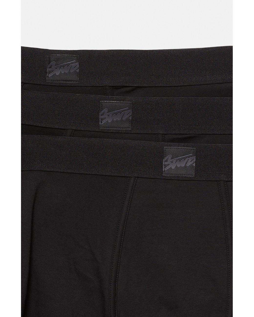 Pull&Bear Black Pack Of 3 Boxers for men