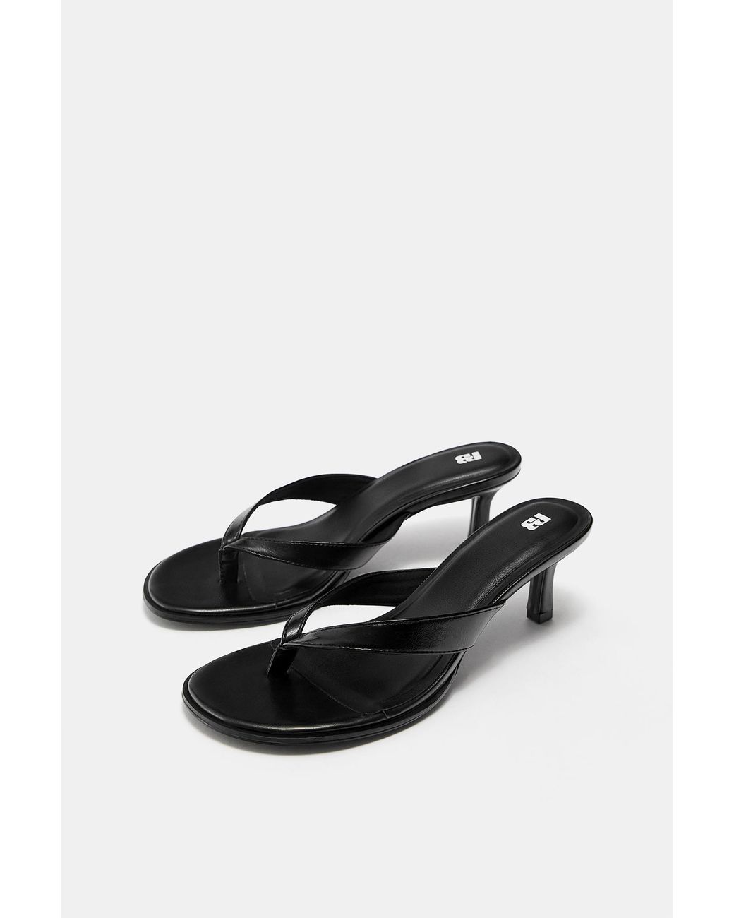 Sandales À Talon Pull&Bear en coloris Black