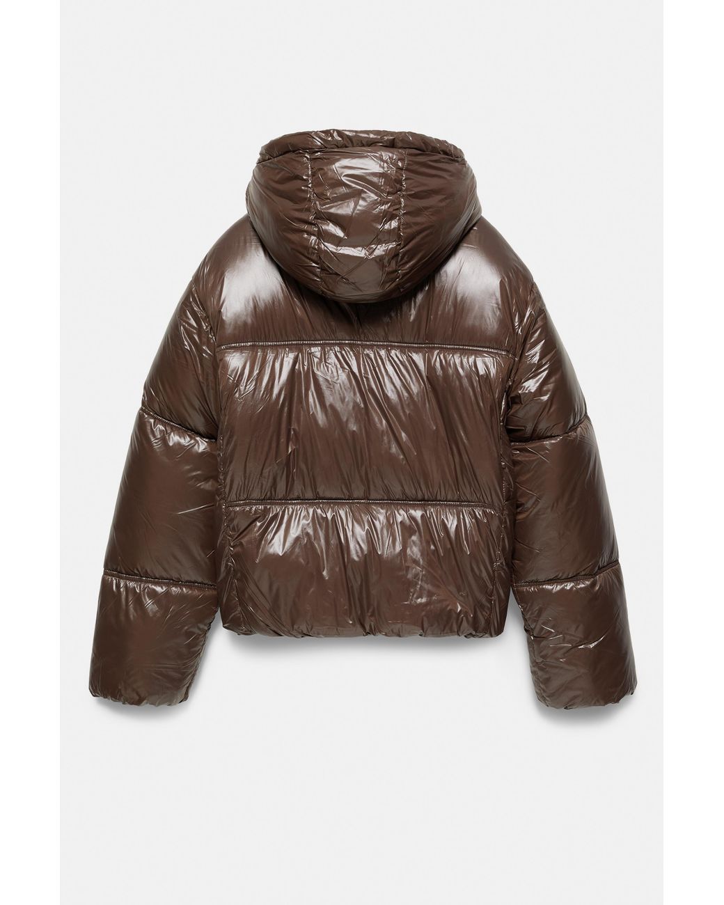 Pull&Bear Gewatteerd Jack Met Capuchon in het Brown