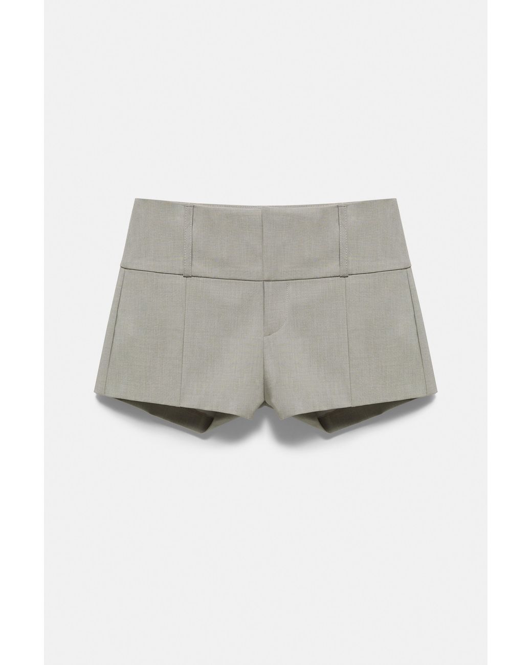 Pull&Bear Natural Tailored Mini Shorts