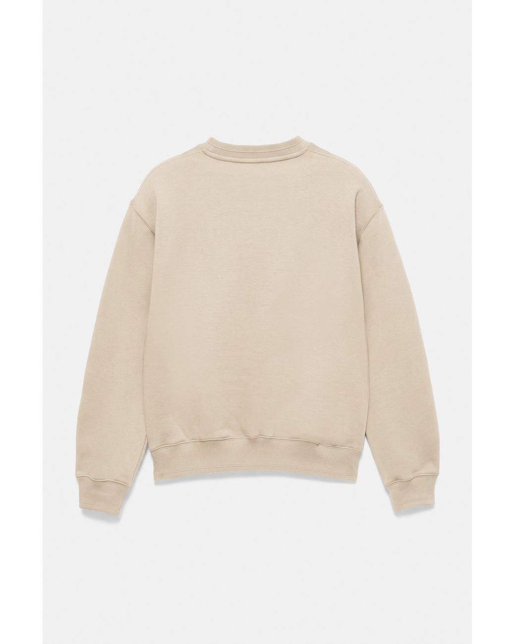 Pull&Bear Natural Relaxed Fit Round Neck Sweatshirt for men