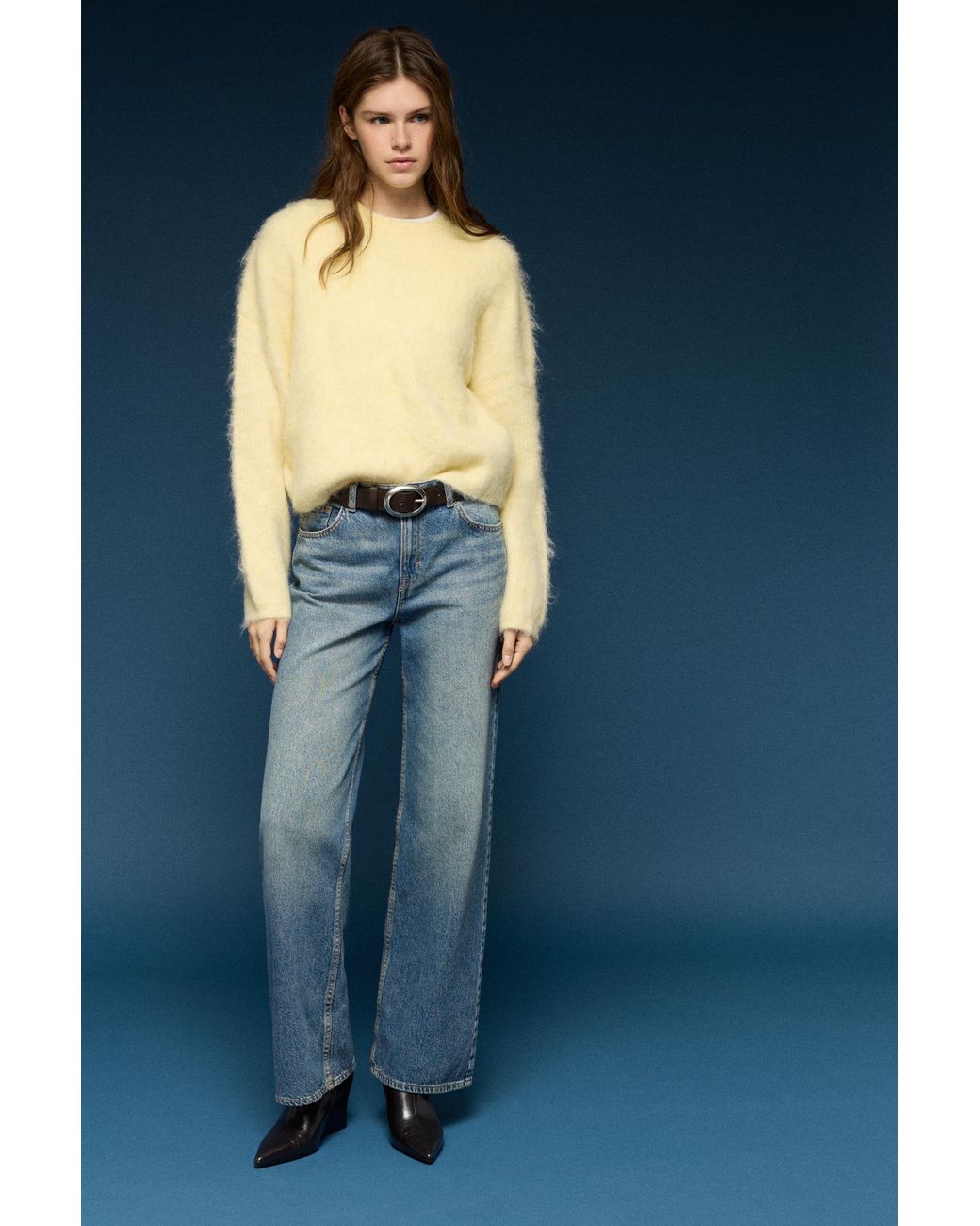 Pull&Bear Blue Soft-Touch Knit Jumper