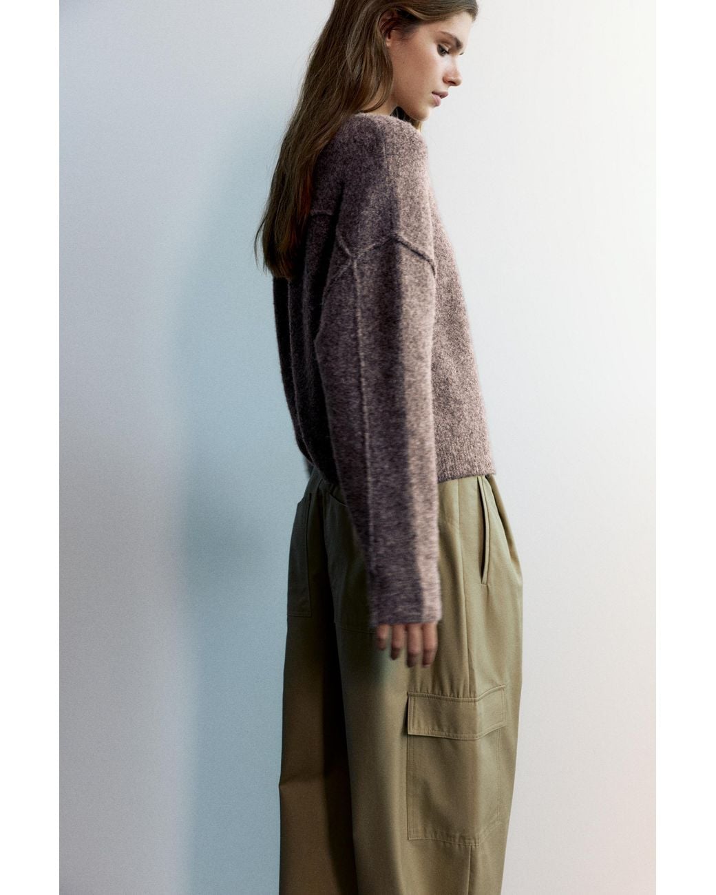 Cardigan Morbido Al Tatto di Pull&Bear in Brown