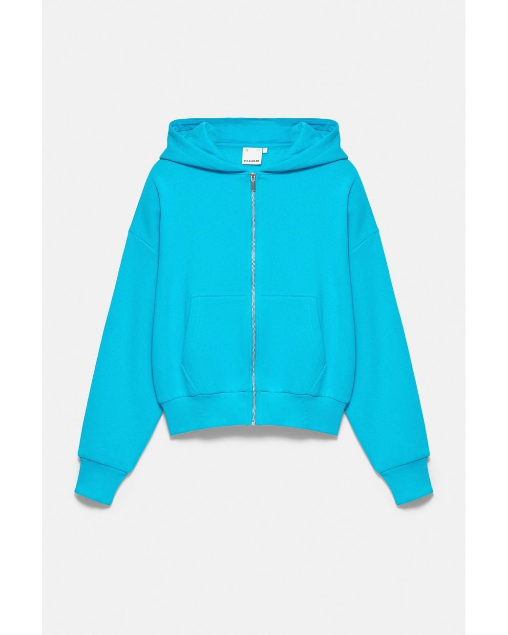 Sweat À Capuche Zippé En Daim Pull&Bear en coloris Red