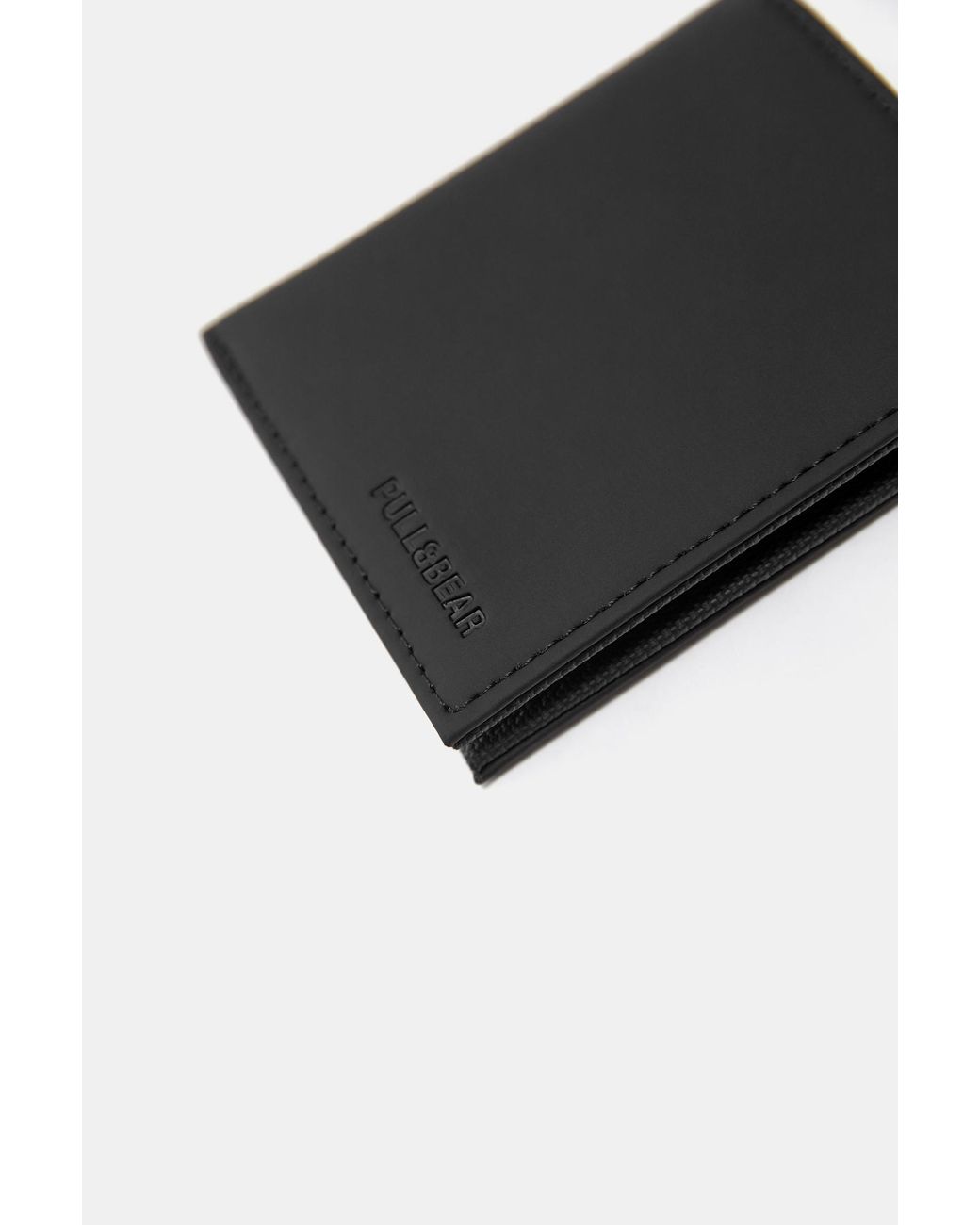 Portafoglio Gommato di Pull&Bear in Black da Uomo