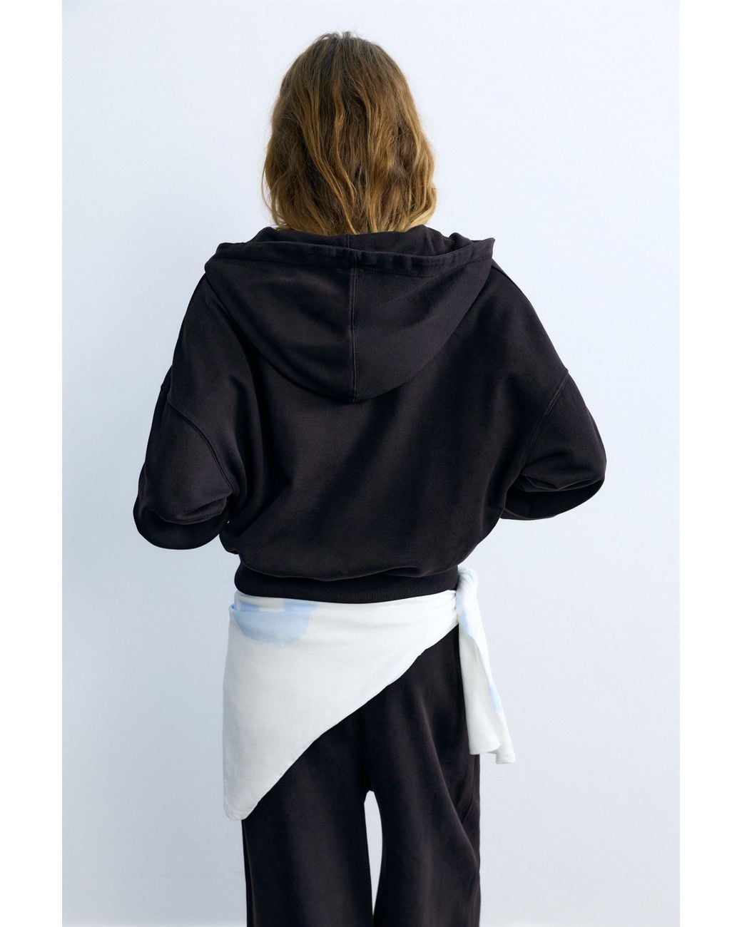 Pull&Bear Blue Zip-Up Hoodie