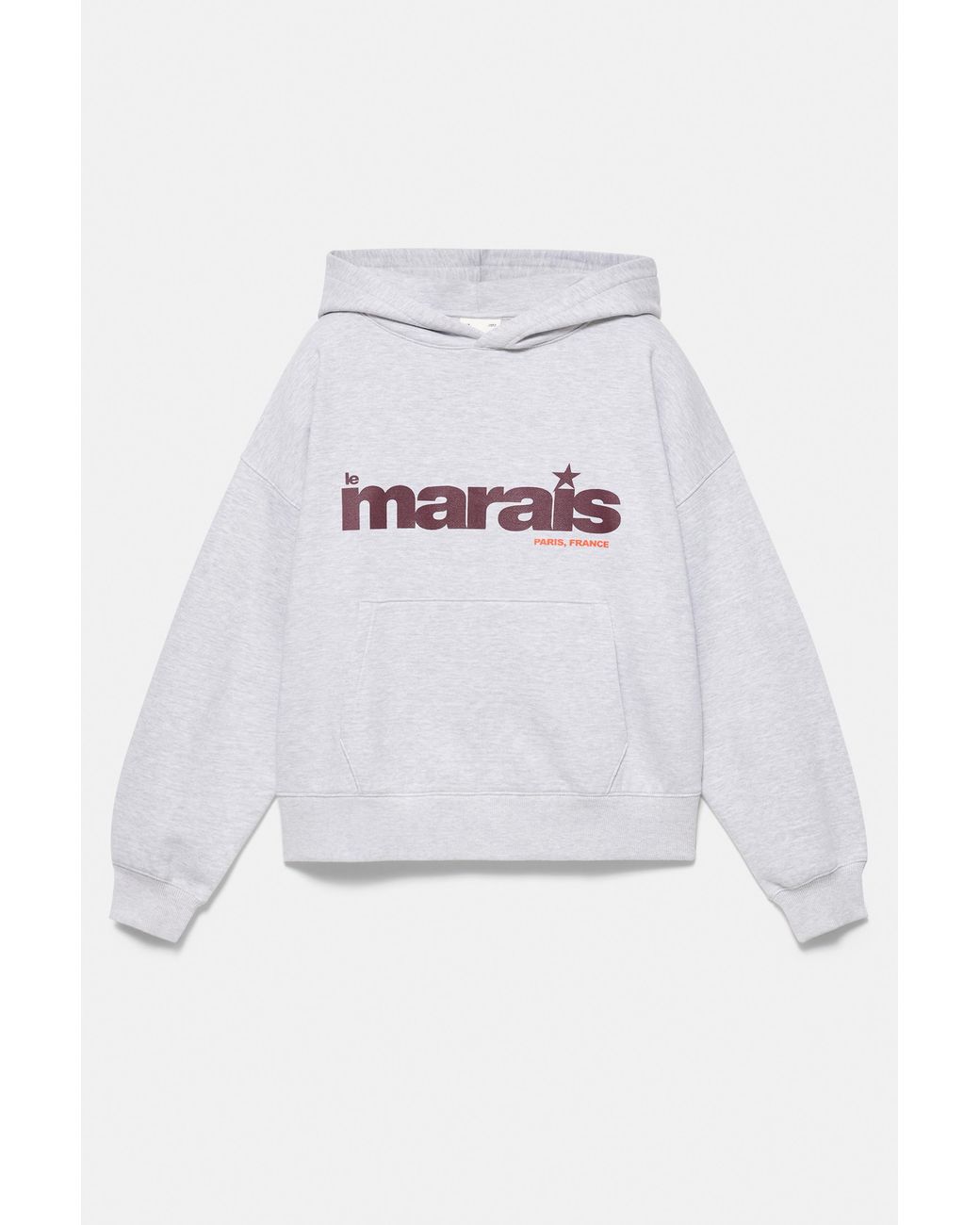 Pull&Bear White Star Graphic Hoodie