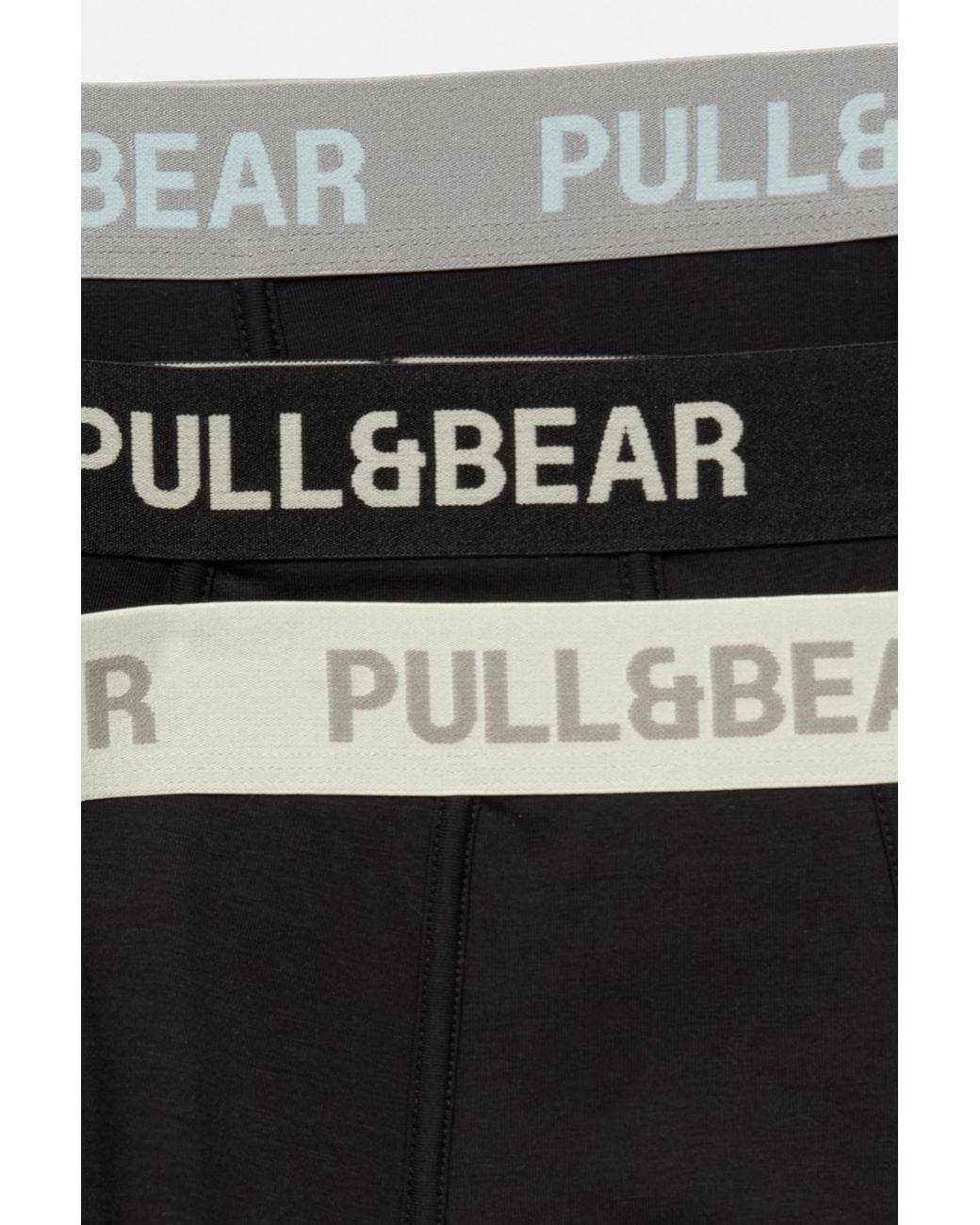 Pull&Bear 3-Pack Boxershorts in het Black voor heren