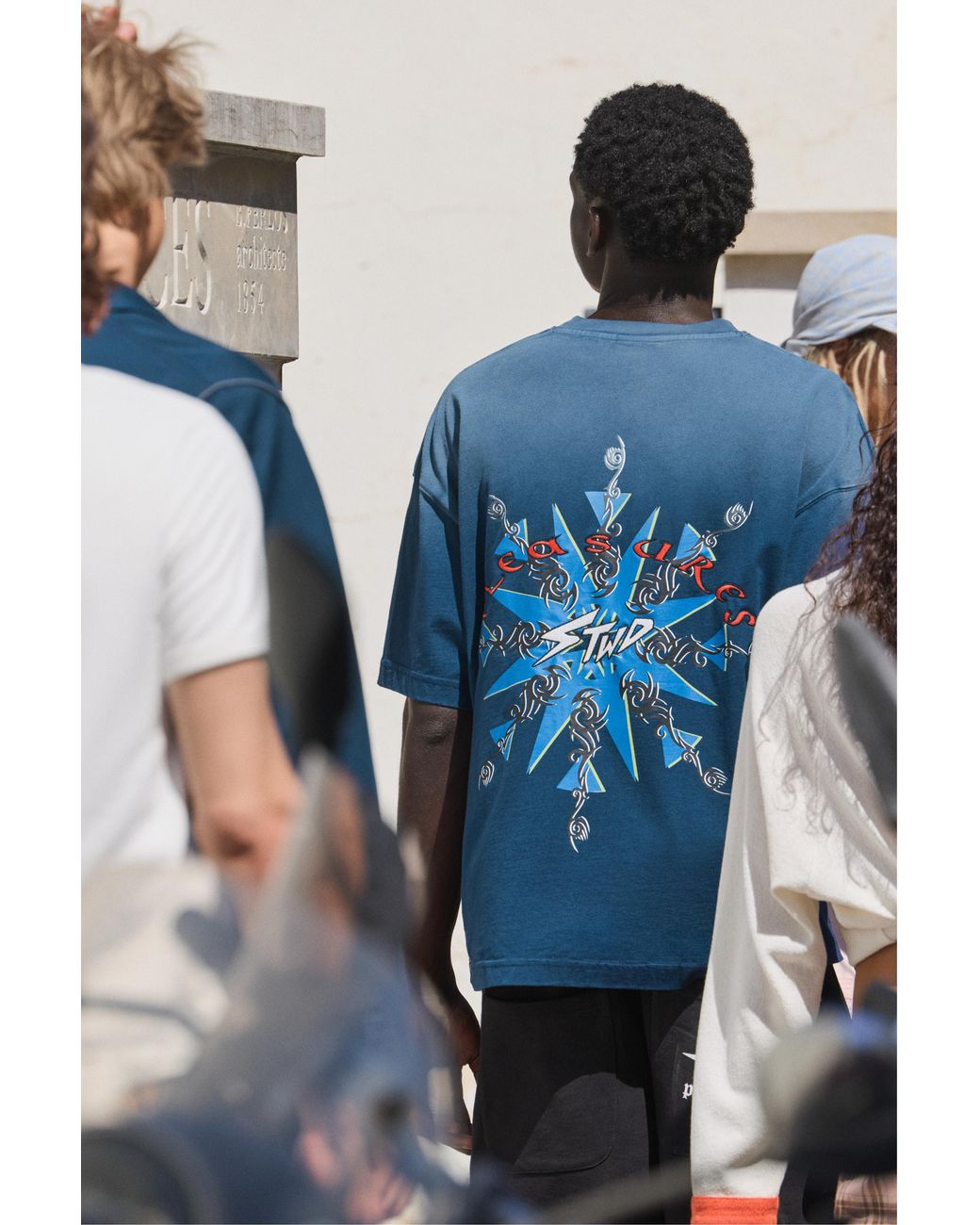 Pull&Bear Blue Pleasures X Stwd Boxy T-Shirt for men
