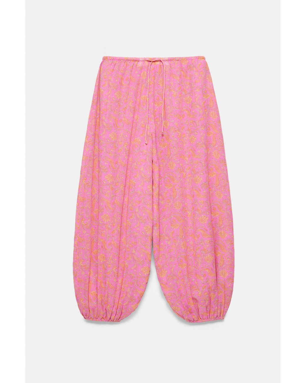Pull&Bear Pofbroek Met Print in het White