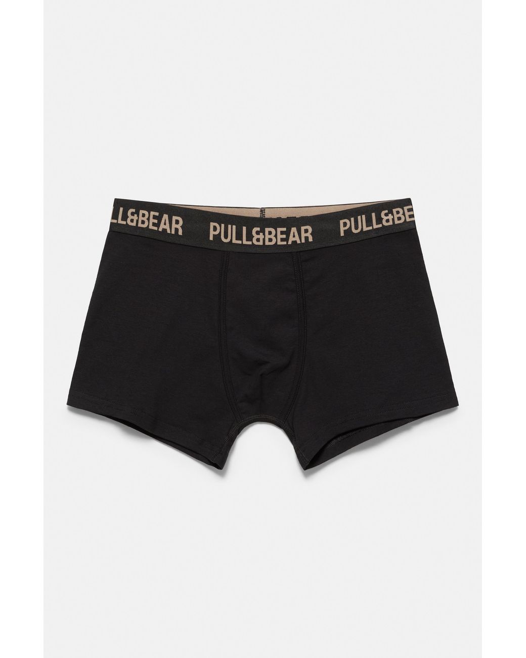 Pull&Bear Black 3-Pack Of Boxers With Logo for men