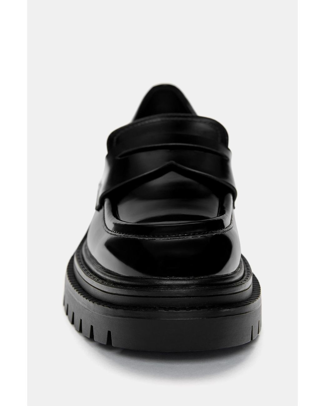 Pull&Bear Black Chunky Sole Loafers