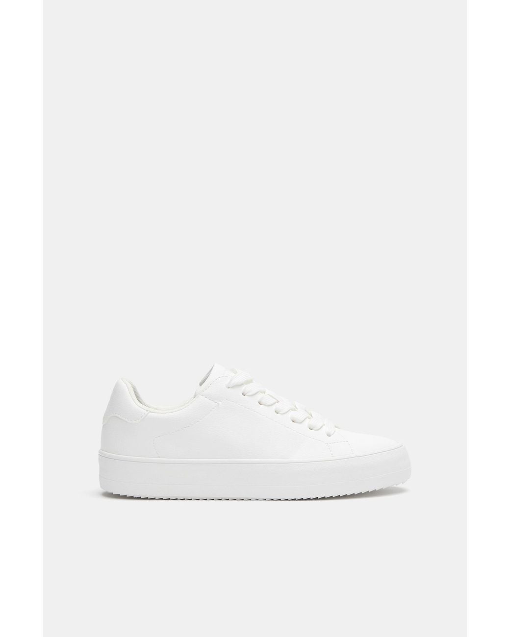 Pull&Bear White Basic Trainers