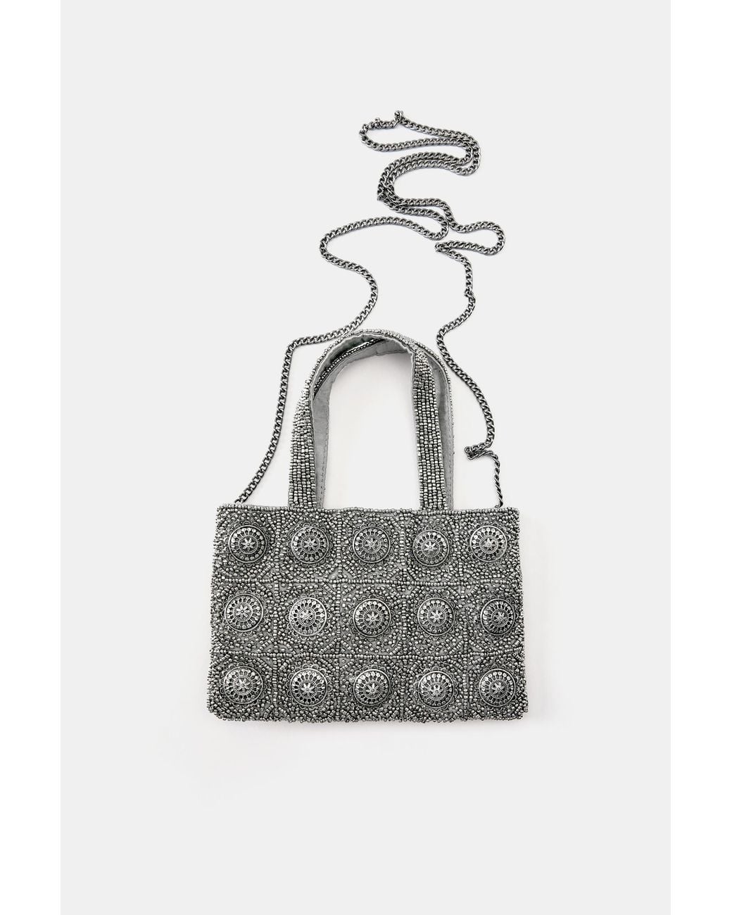 Borsa Con Perline di Pull&Bear in Black