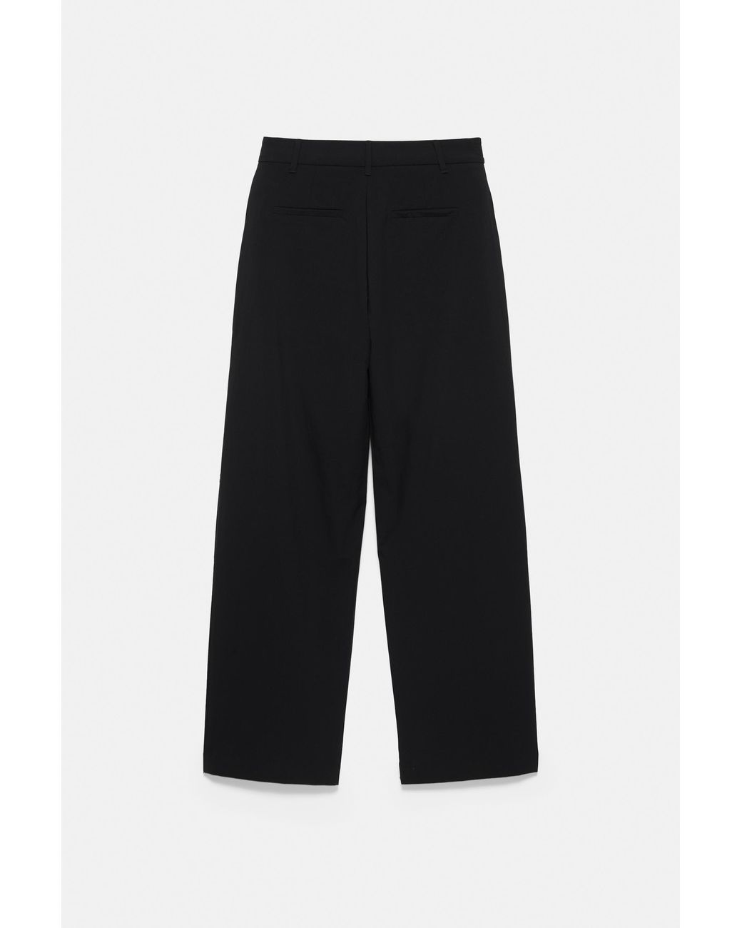 Pull&Bear Nette Broek Met Bandplooi in het Black