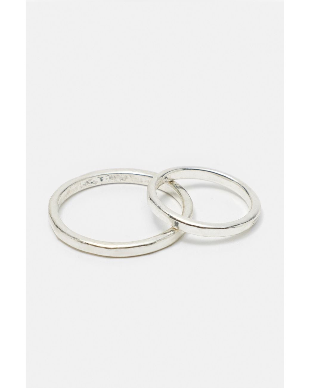 Pull&Bear Natural 5-Pack Of Shimmery Rings