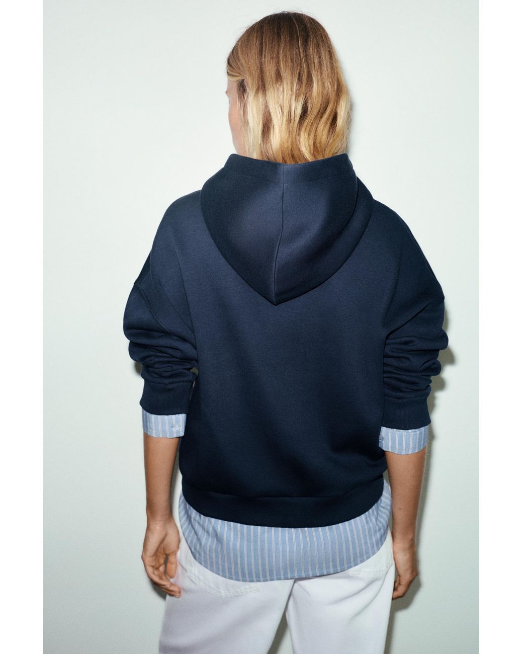 Pull&Bear Blue Combined Hoodie