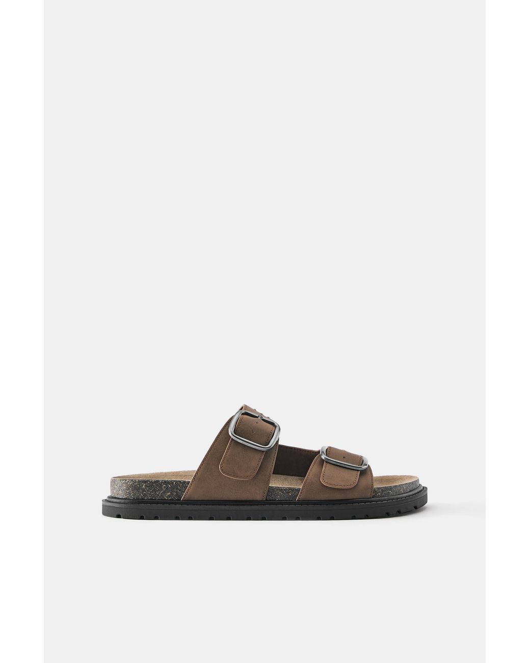 Pull&Bear Blue Studded Buckle Sandals for men