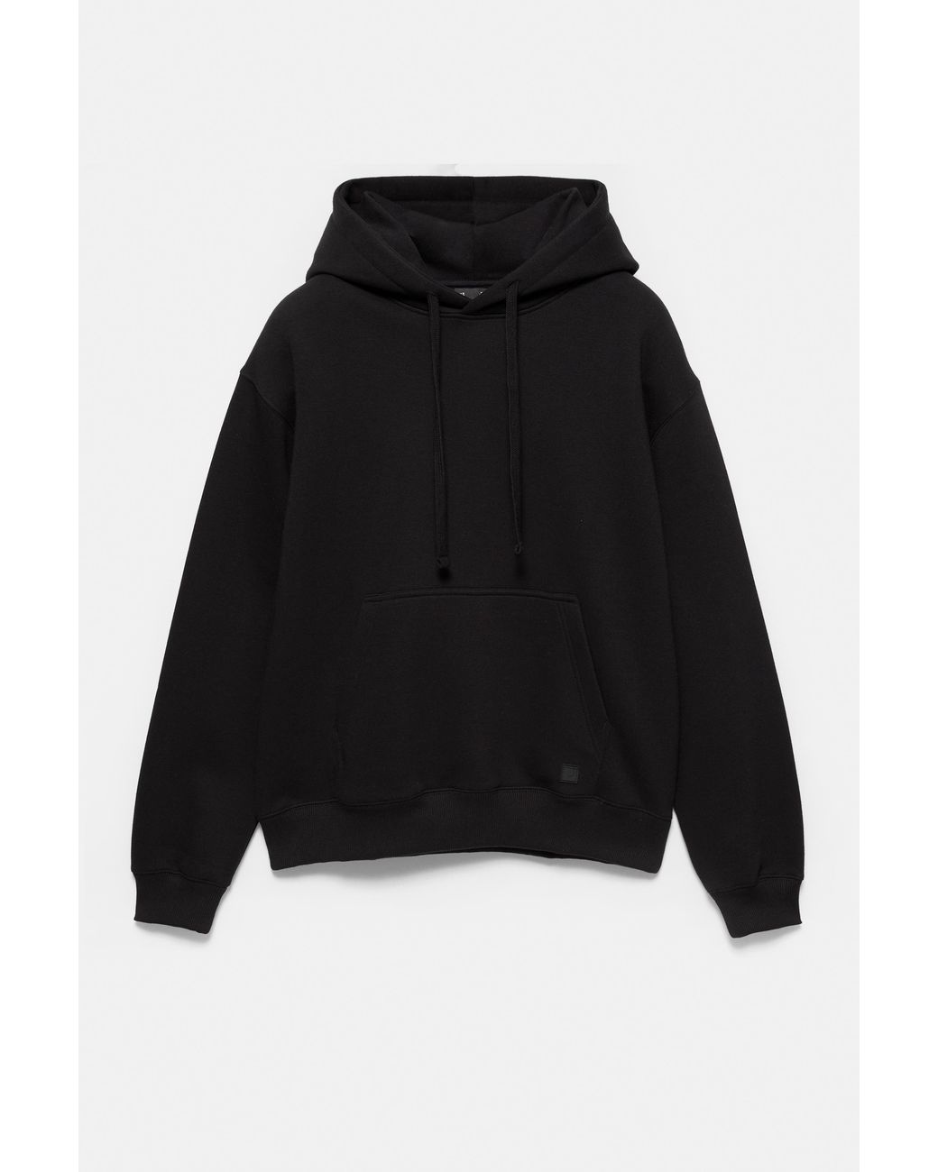 Pull&Bear Black Basic Hoodie for men