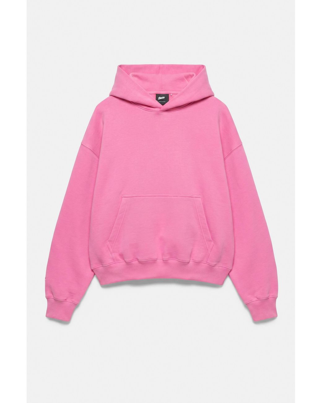 Pull&Bear Pink Boxy-Fit Stwd Logo Sweatshirt With Hood for men