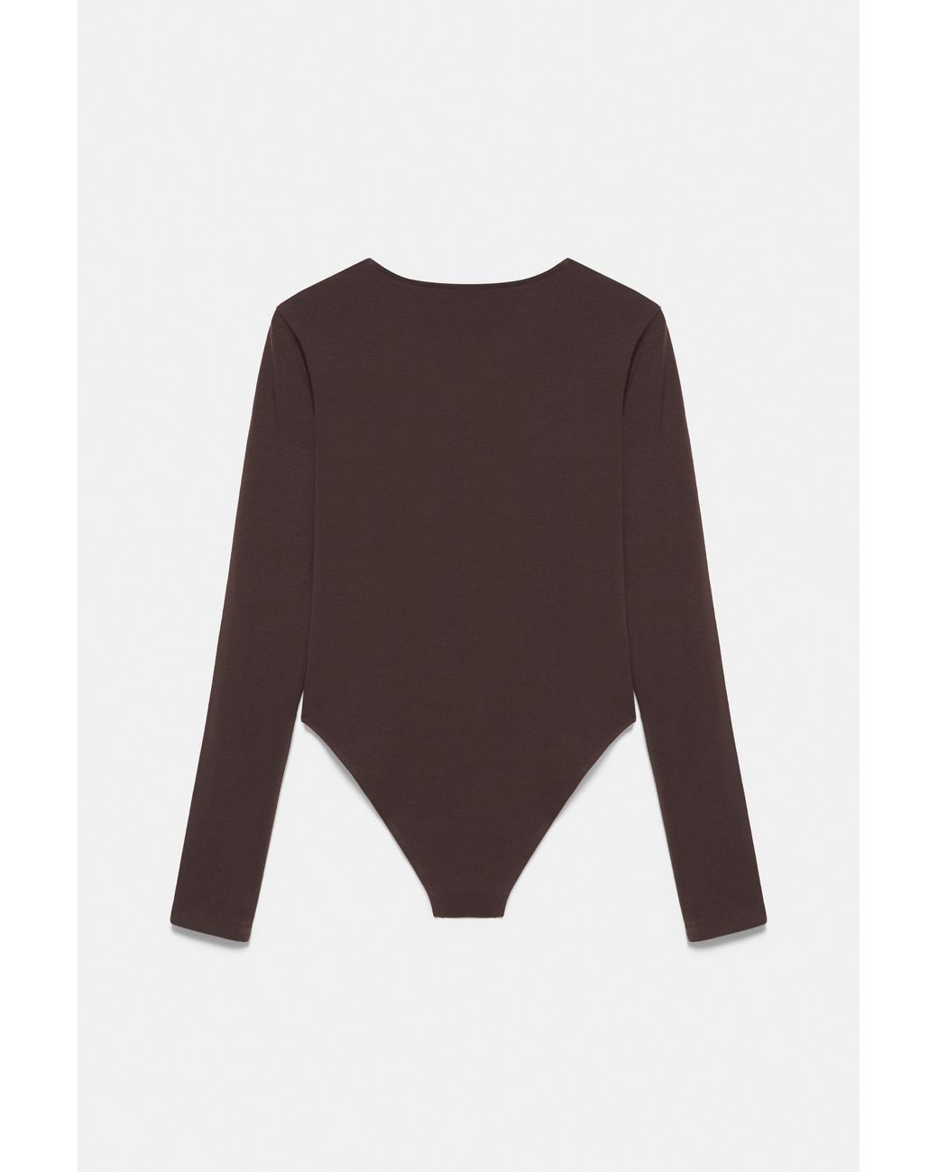 Pull&Bear Brown V-Neck Bodysuit