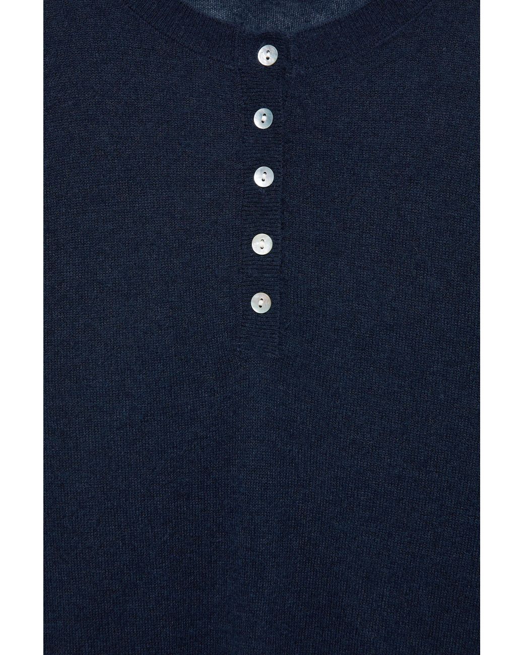 Pull Fin Col Henley Pull&Bear en coloris Blue