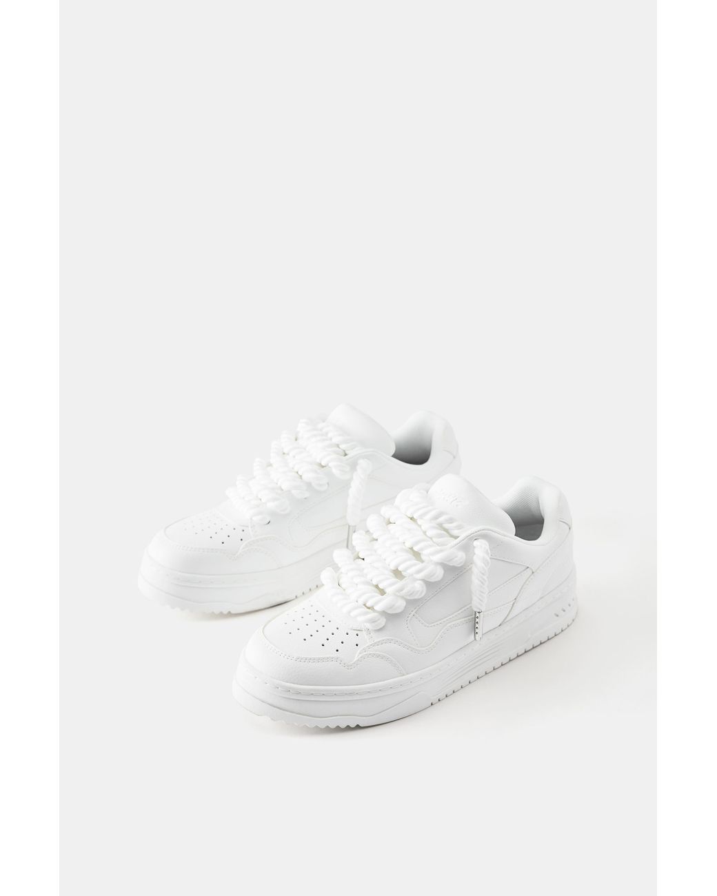 Pull&Bear Stwd Sneaker Mit Schnürung in White für Herren