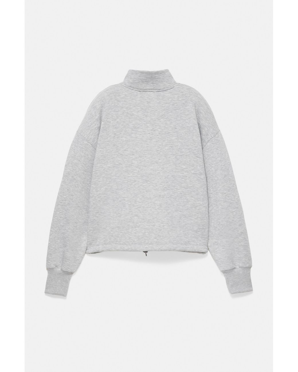Pull&Bear Gray Stockholm Quarter-Zip Sweatshirt