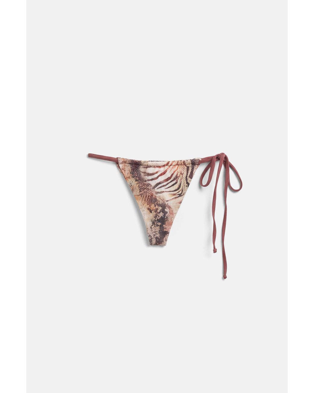 Pull&Bear Blue Animal Print Bikini Top