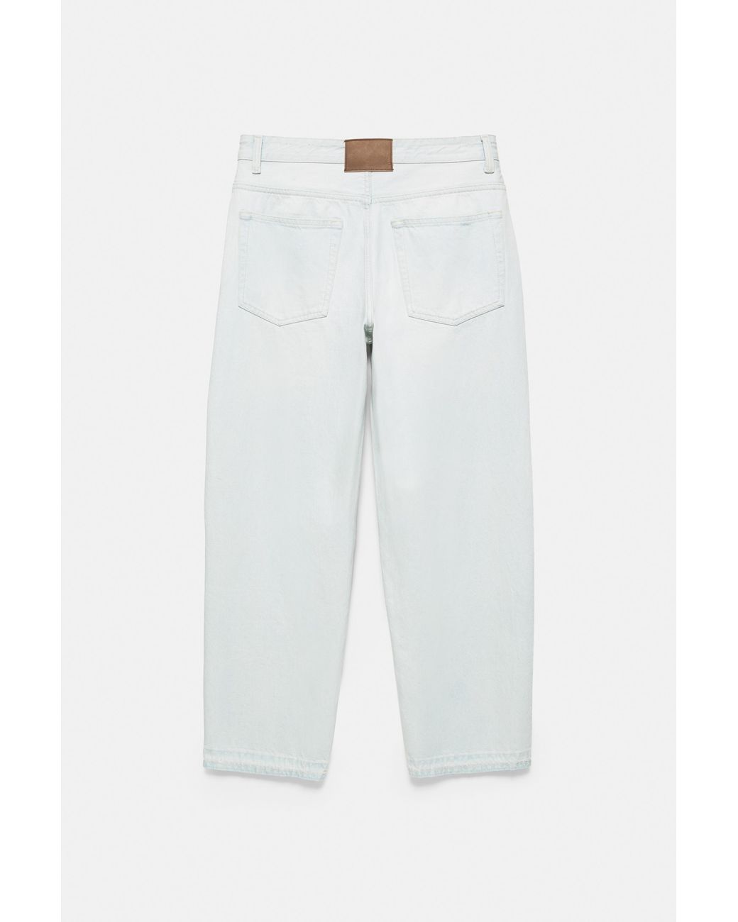 Jeans A Gamba Larga di Pull&Bear in Gray da Uomo